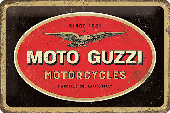 photo n°1 : Plaque Métal MOTO GUZZI