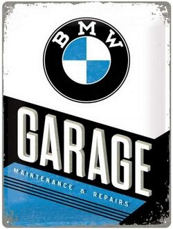 Plaque Métal BMW Garage