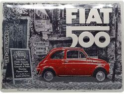 Plaque Métal FIAT 500