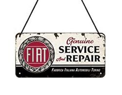 Plaque Métal FIAT Service & Repair