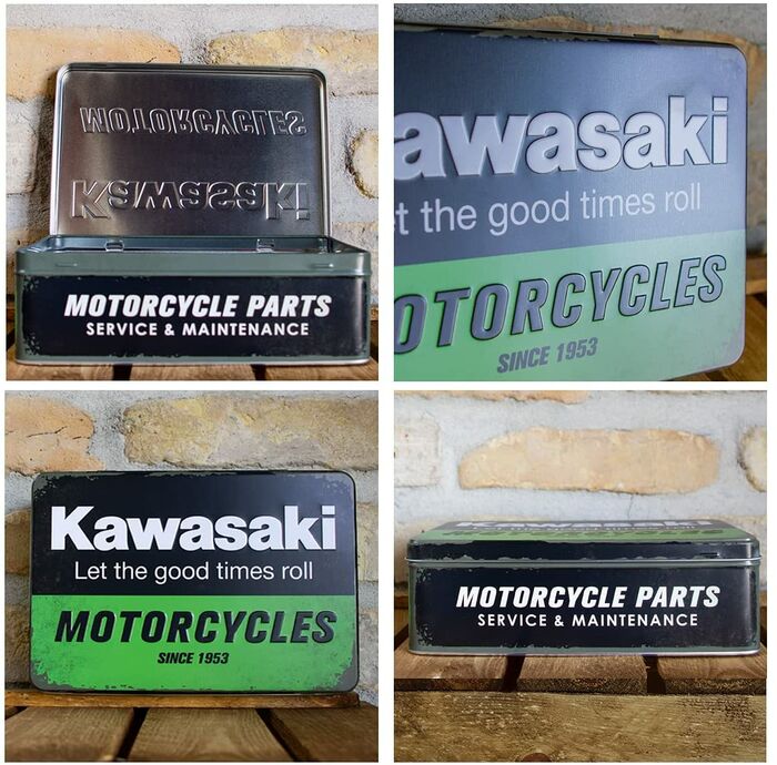 photo n°2 : Boîte Métal Plate KAWASAKI