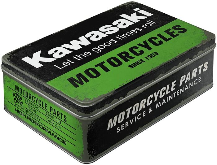 photo n°1 : Boîte Métal Plate KAWASAKI