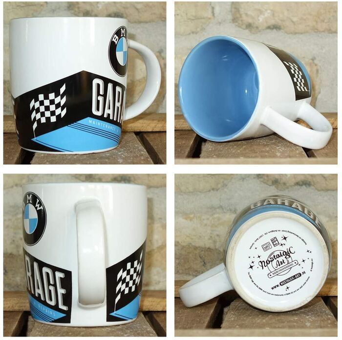 Mug Céramique BMW Garage Contenance 330ml Collection Nostalgic Art