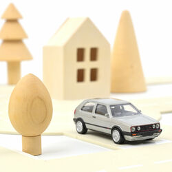 Miniature VW GOLF II GTI G60 Argent