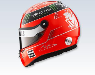 photo n°2 : Casque MERCEDES M. SCHUMACHER 2011