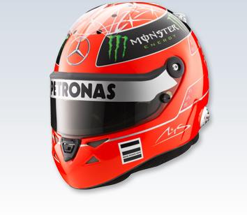 photo n°3 : Casque MERCEDES M. SCHUMACHER 2011