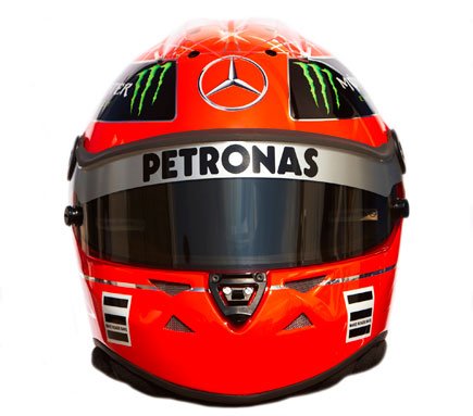 photo n°1 : Casque MERCEDES M. SCHUMACHER 2011