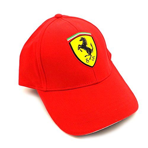 Ferrari Casquette visière Homme Rouge rouge réglable 