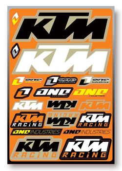 Planche d'Autocollants KTM
