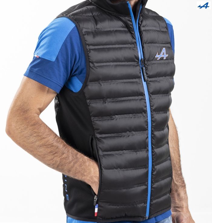 Bodywarmer ALPINE Noir Homme de la Collection Officielle ALPINE