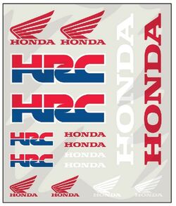 Autocollants HONDA HRC
