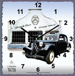 Horloge Métal CITROËN Traction