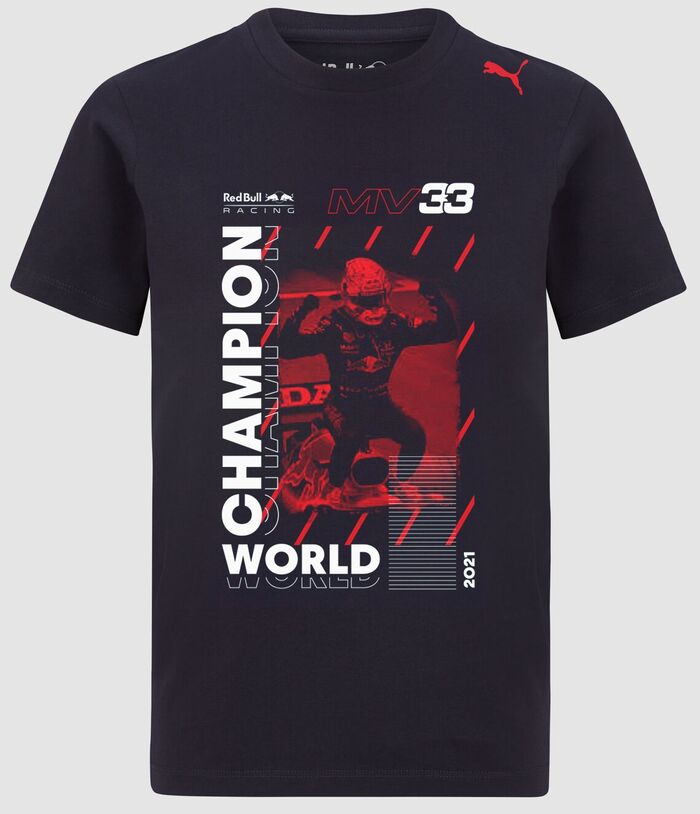 photo n°1 : T-shirt Max VERSTAPPEN Champion du Monde 2021