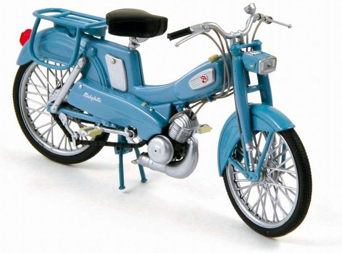 Mobylette Motobecane miniature en métal pour décoration