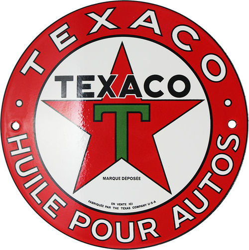 Plaque Métal TEXACO