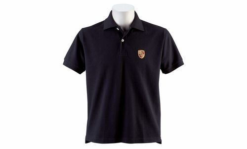 Polo Porsche Ecusson Noir pour Homme Collection Officielle Porsche