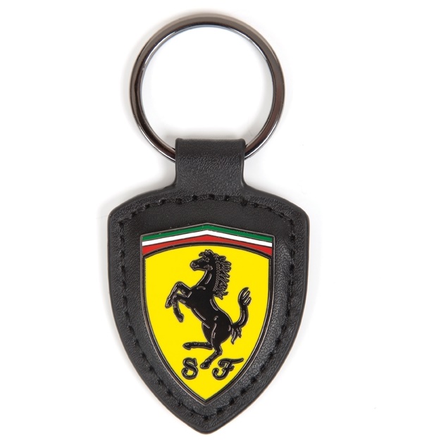 Porte-Clé FERRARI en Cuir de la Collection Officielle Ferrari