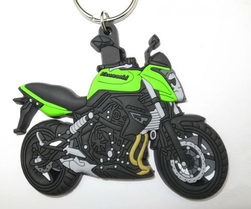 Porte-Clés Moto Kawasaki ER-6N en Gomme