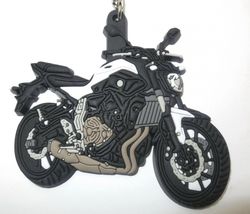 Porte-Clé Moto YAMAHA MT 07 en Gomme Collection Officielle Yamaha