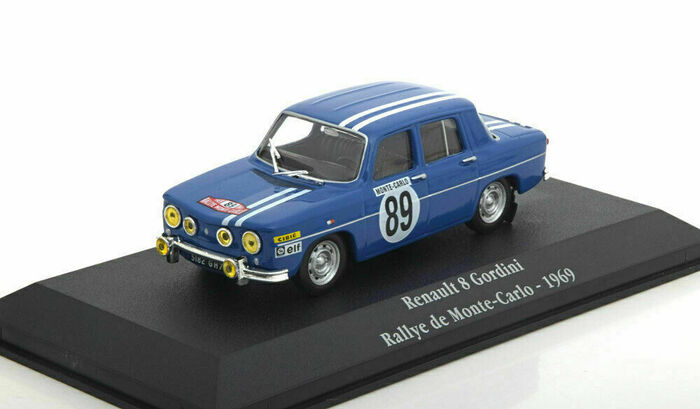 Miniature RENAULT R8 Gordini Monte Carlo 1969 Collection Spark 1 43e