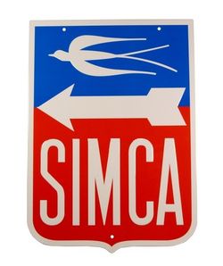 Plaque Métal SIMCA