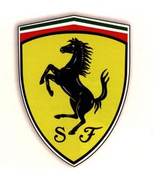 Sticker Ecusson Ferrari