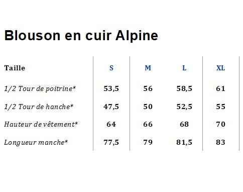 photo n°4 : Blouson Cuir ALPINE