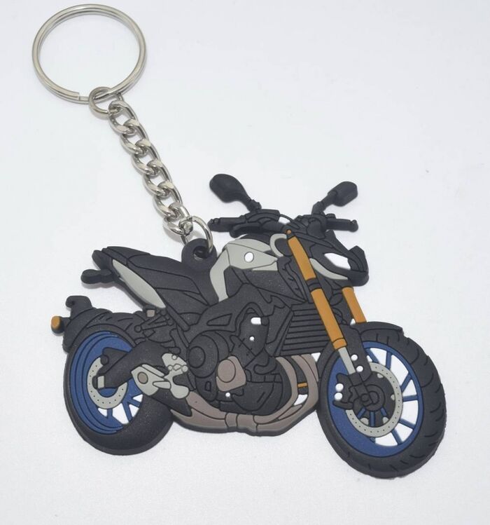 Porte Clef Moto YAMAHA MT 09 en Gomme Collection Officielle Yamaha